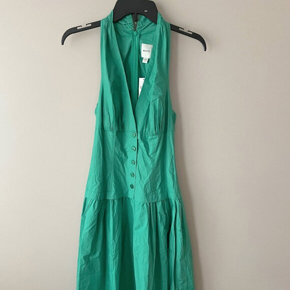 NWT Maeve Halter V-Neck Drop-Waist Midi Dress Anthropologie Sundress size XXS - Picture 4 of 11